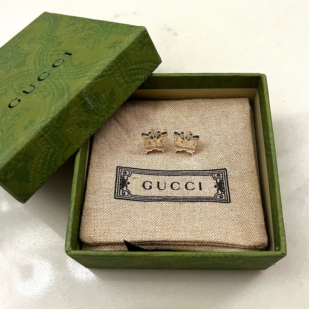 gucci butterfly earrings